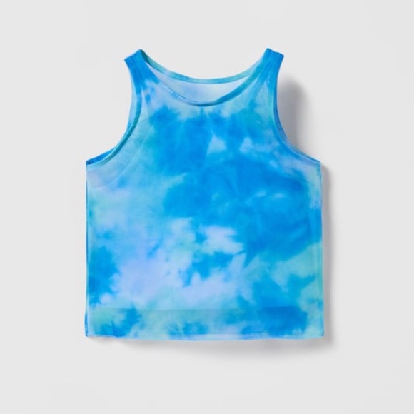 ZARA Tie-Dye Tulle T-Shirt - Picture 2 of 8